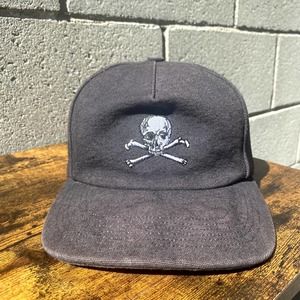 NOAH Jolly Roger Cap, Black